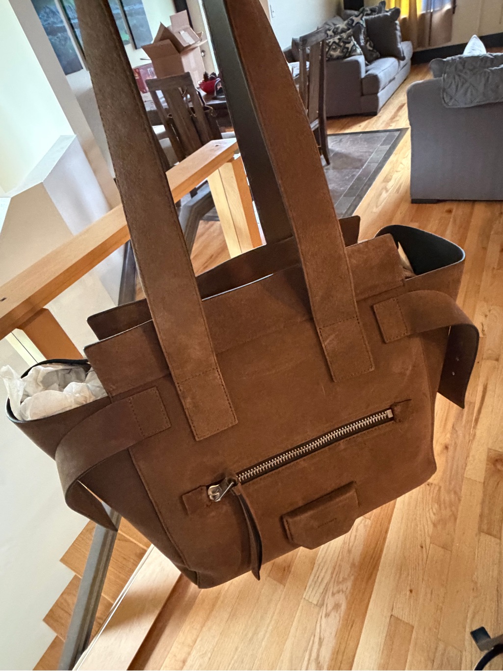 All Saints Suede Purse Bnwot